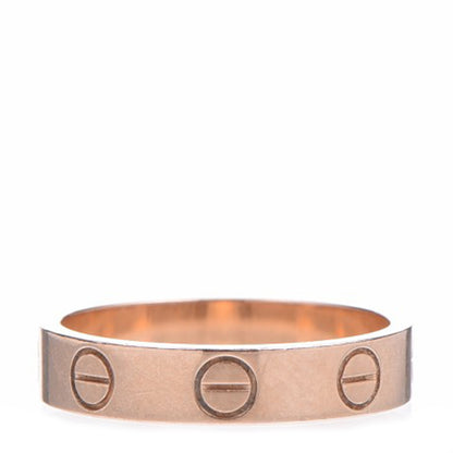 Cartier 18K Pink Gold 4mm LOVE Wedding Band Ring 48 4.5 1 of 4