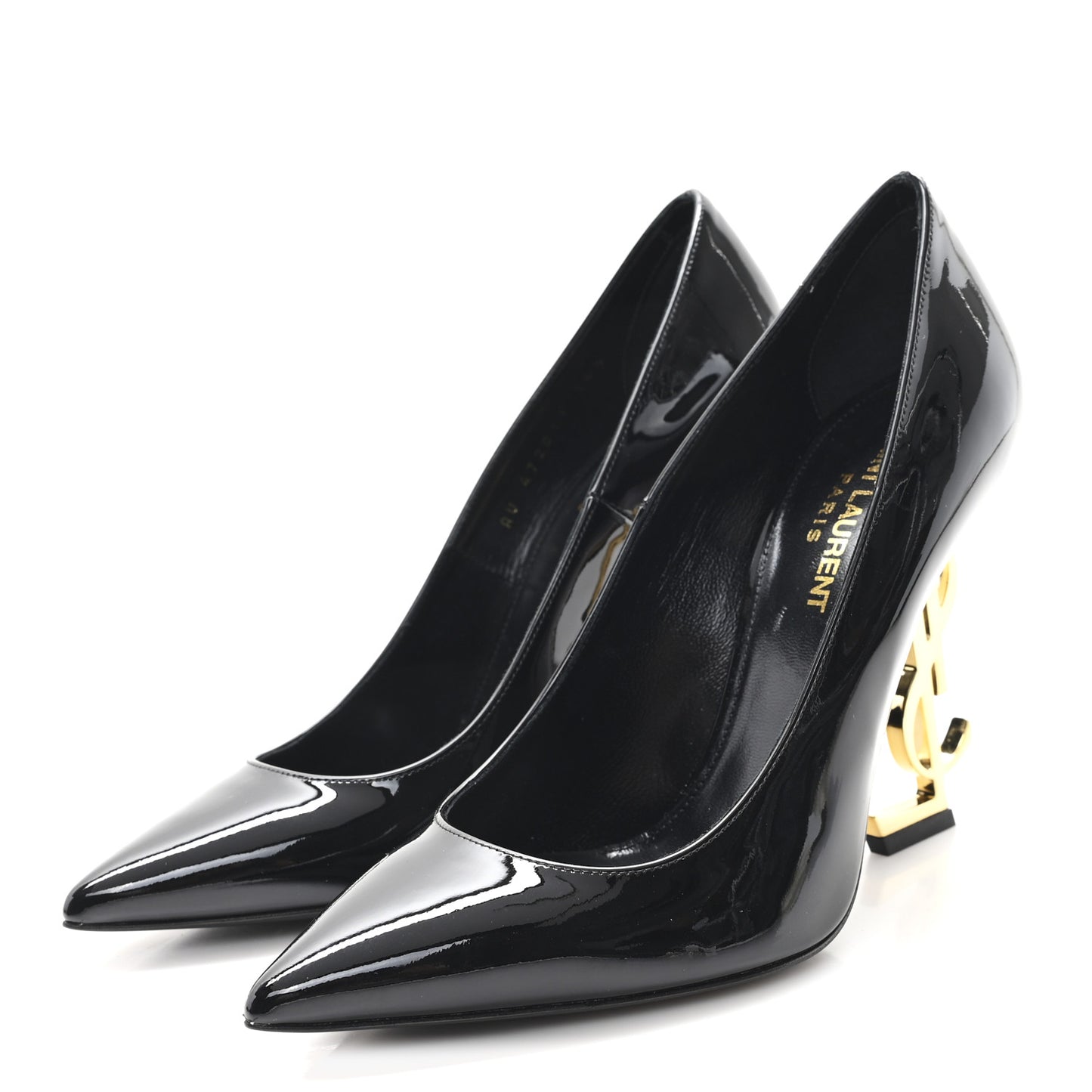 Patent Opyum 110 Pumps 36.5 Black Gold