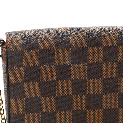 Louis Vuitton Damier Ebene Pochette Felicie Chain Wallet 12 of 12
