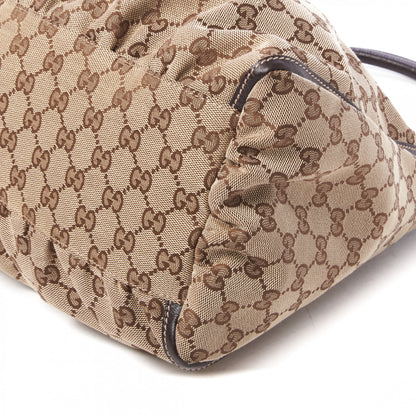 Gucci Monogram Large D Gold Hobo Dark Brown 4 of 9