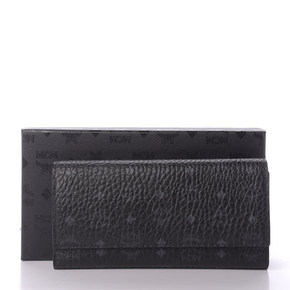 MCM Visetos Large Tri-Fold Flap Wallet Black 8 of 8