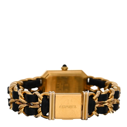 Chanel Stainless Steel Lambskin 20mm Chain Premiere Quartz Watch Gold M 3 of 4