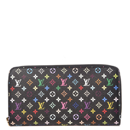 Louis Vuitton Monogram Multicolor Zippy Wallet Black Violet 1 of 11