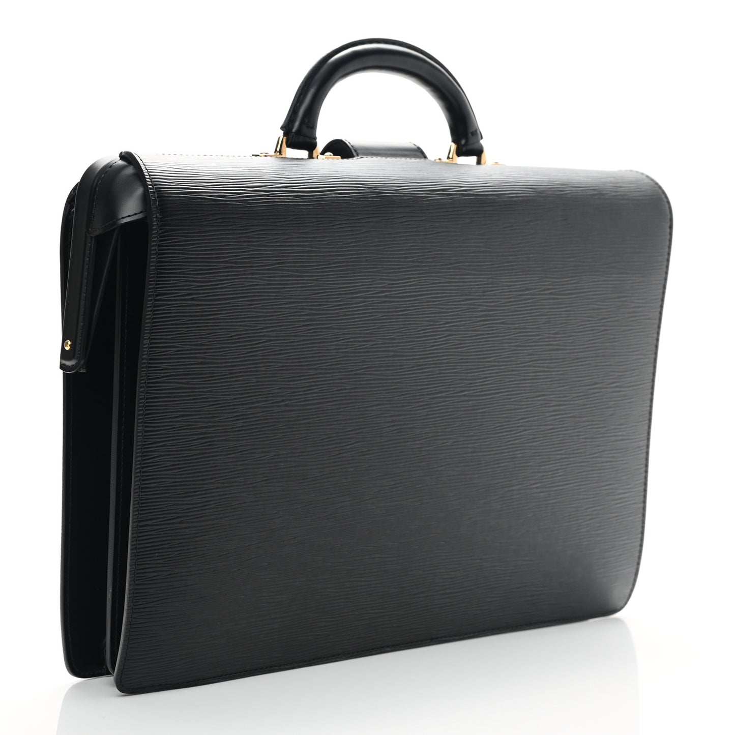 Epi Serviette Fermoir Briefcase Black
