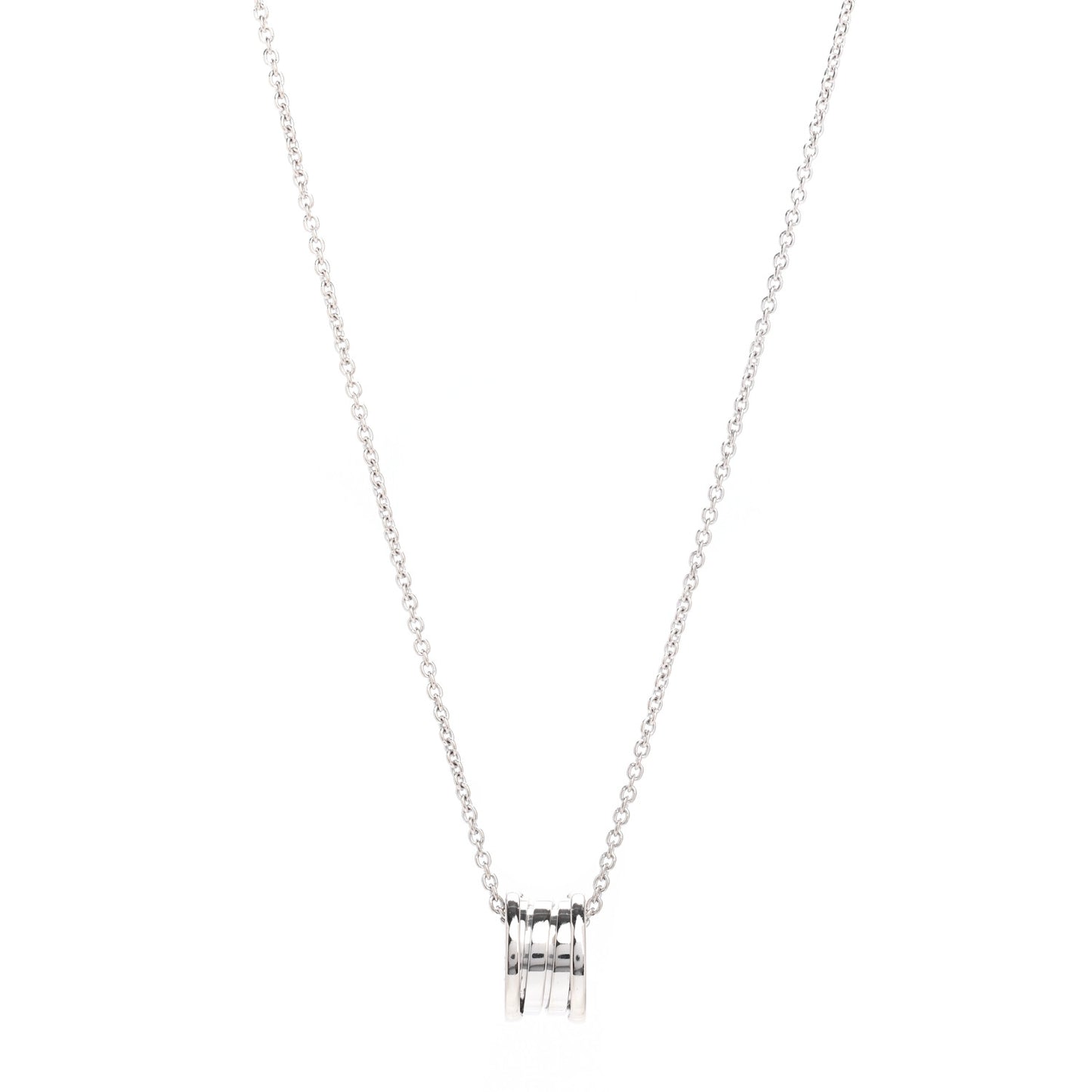 18K White Gold B.Zero1 Pendant Necklace