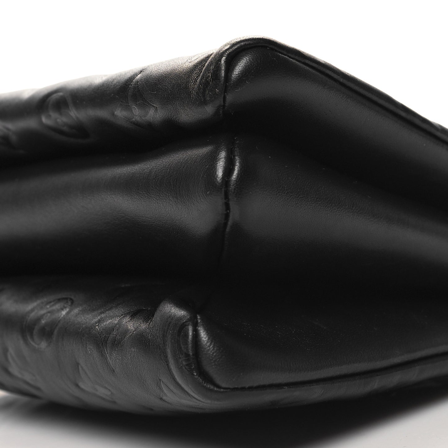 Lambskin Embossed Monogram Coussin PM Black