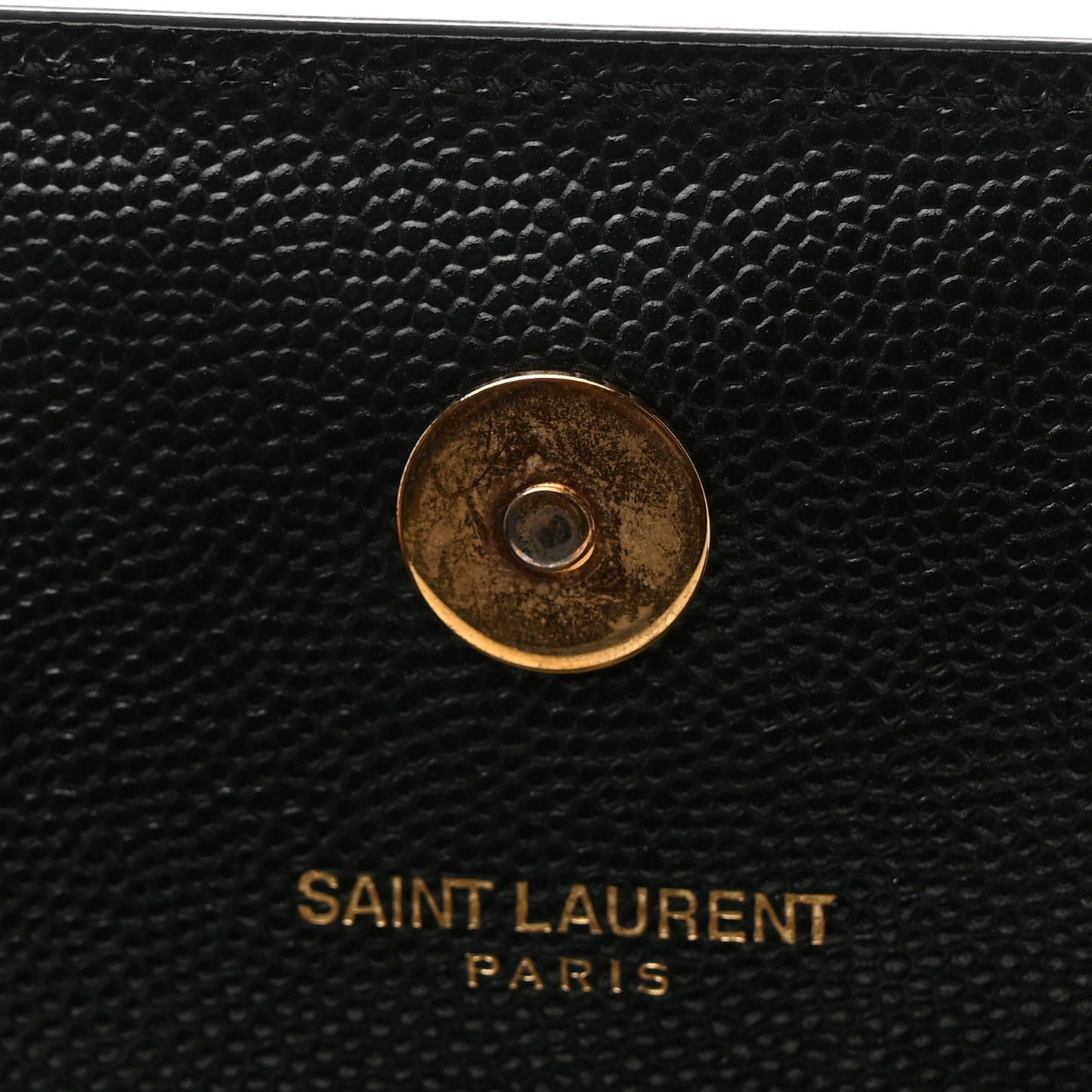 Grain De Poudre Monogram Cassandre Clutch Black