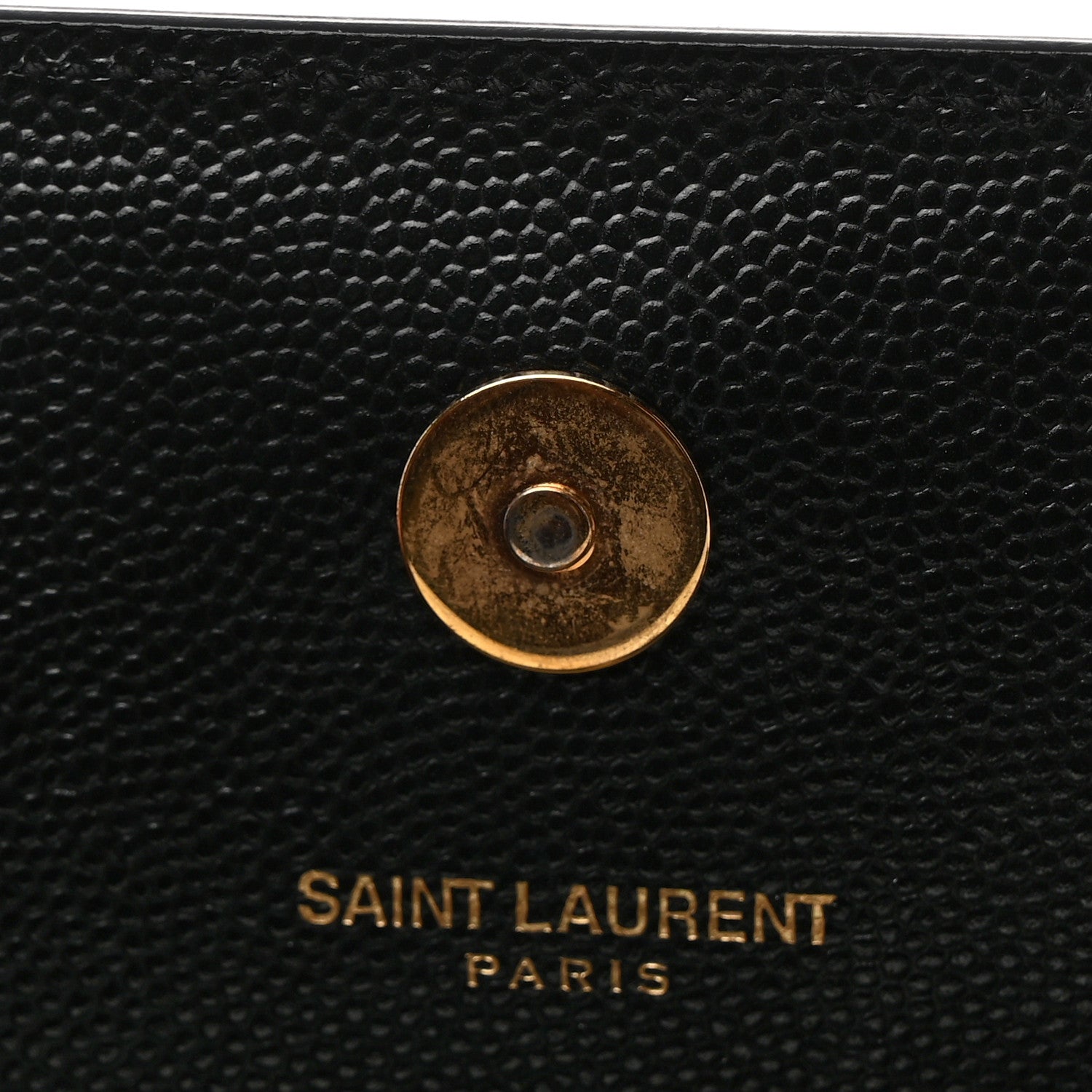 Saint Laurent Grain De Poudre Monogram Cassandre Clutch Black 7 of 7