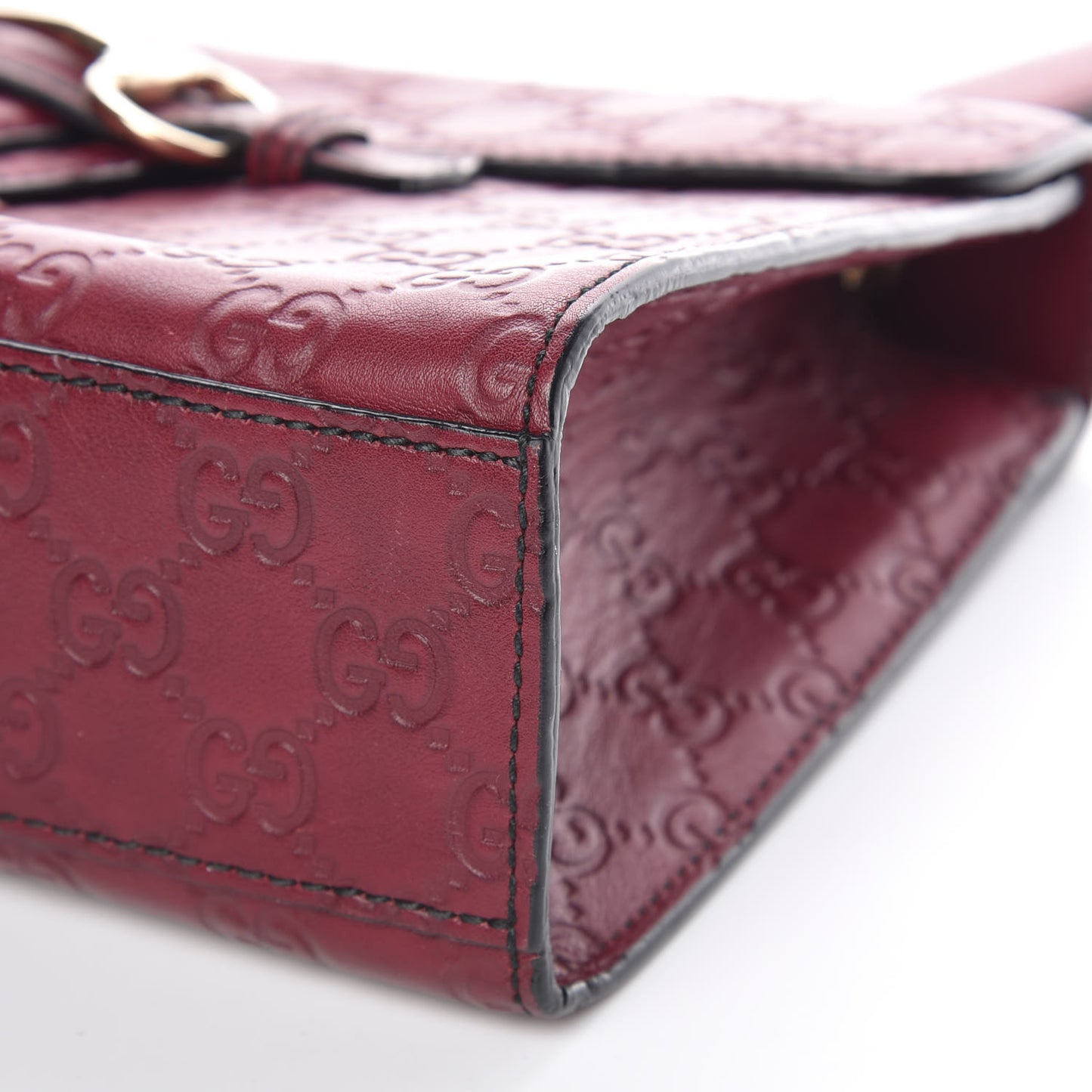 Soft Guccissima Medium Emily Chain Shoulder Bag Classic Ruby