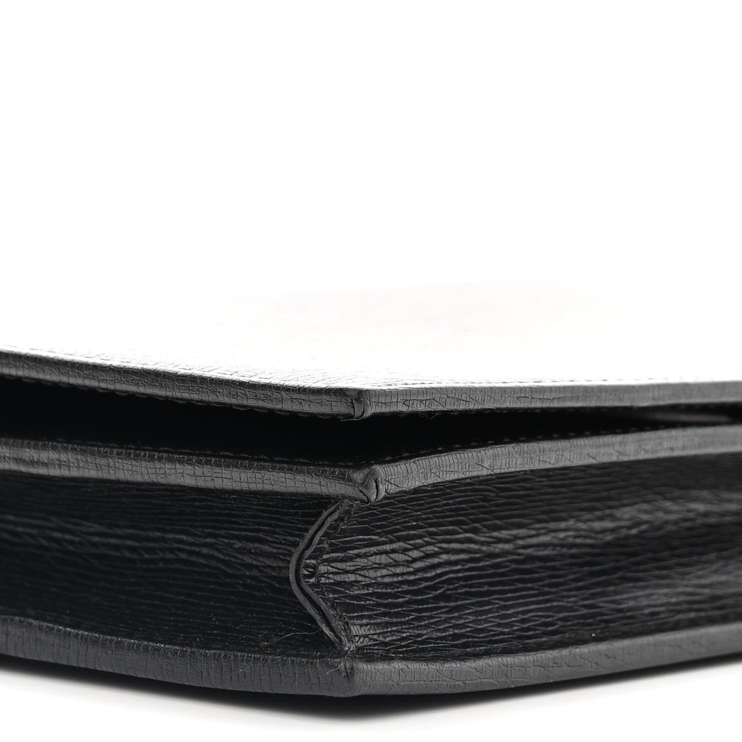Gucci Textured Calfskin Medium Betty Chain Wallet Black 6 of 8