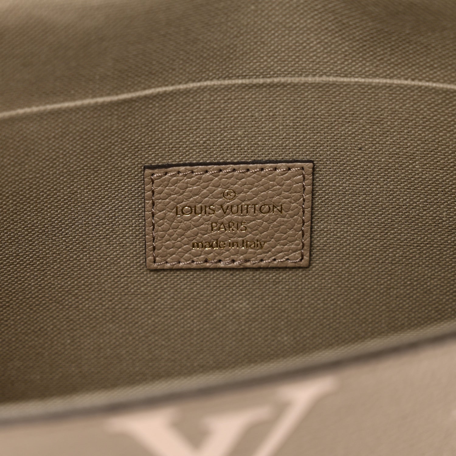 Louis Vuitton Empreinte Monogram Giant Felicie Pochette Tourterelle Creme 6 of 9