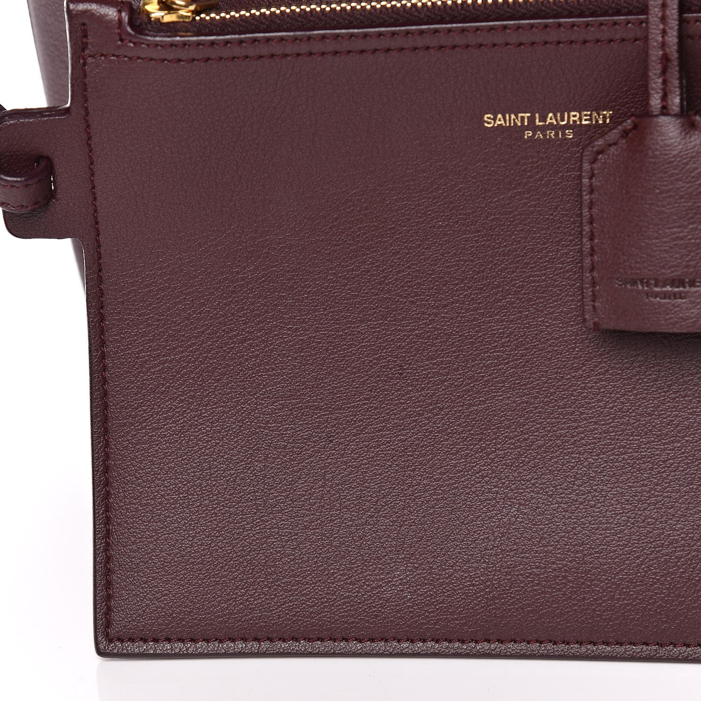 Calfskin Large Shopping Tote Bordeaux