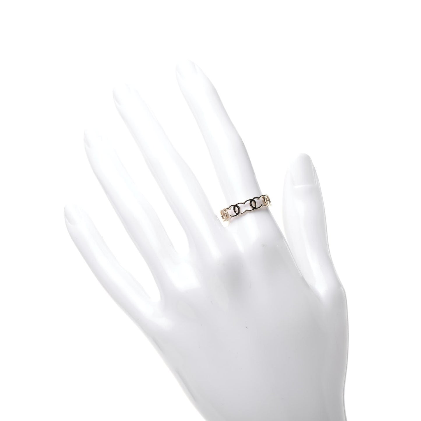 Metal CC Ring 54 6.75 Gold