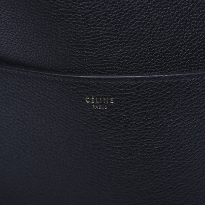 Celine Soft Grained Calfskin Sangle Bucket Bag Black 7 of 10