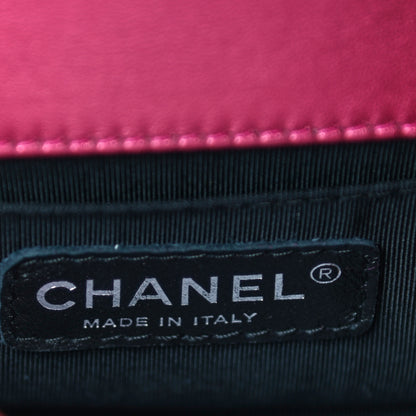 Chanel Metallic Patent Calfskin Quilted Small Boy Flap Pink 5 of 9