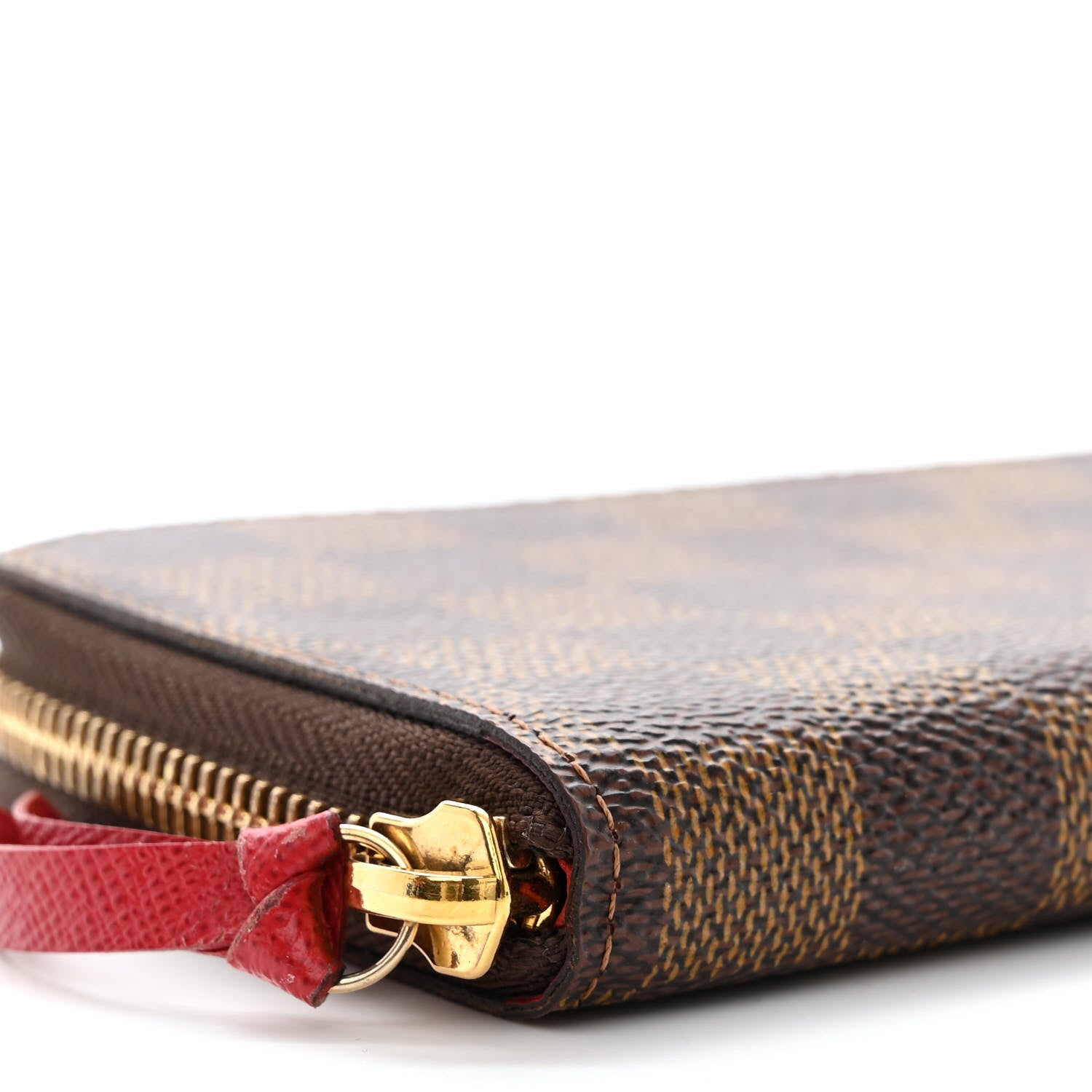 Louis Vuitton Damier Ebene Clemence Wallet Cherry 8 of 11