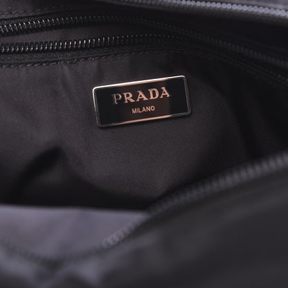 Prada Tessuto Nylon Studded Wristlet Black 6 of 7