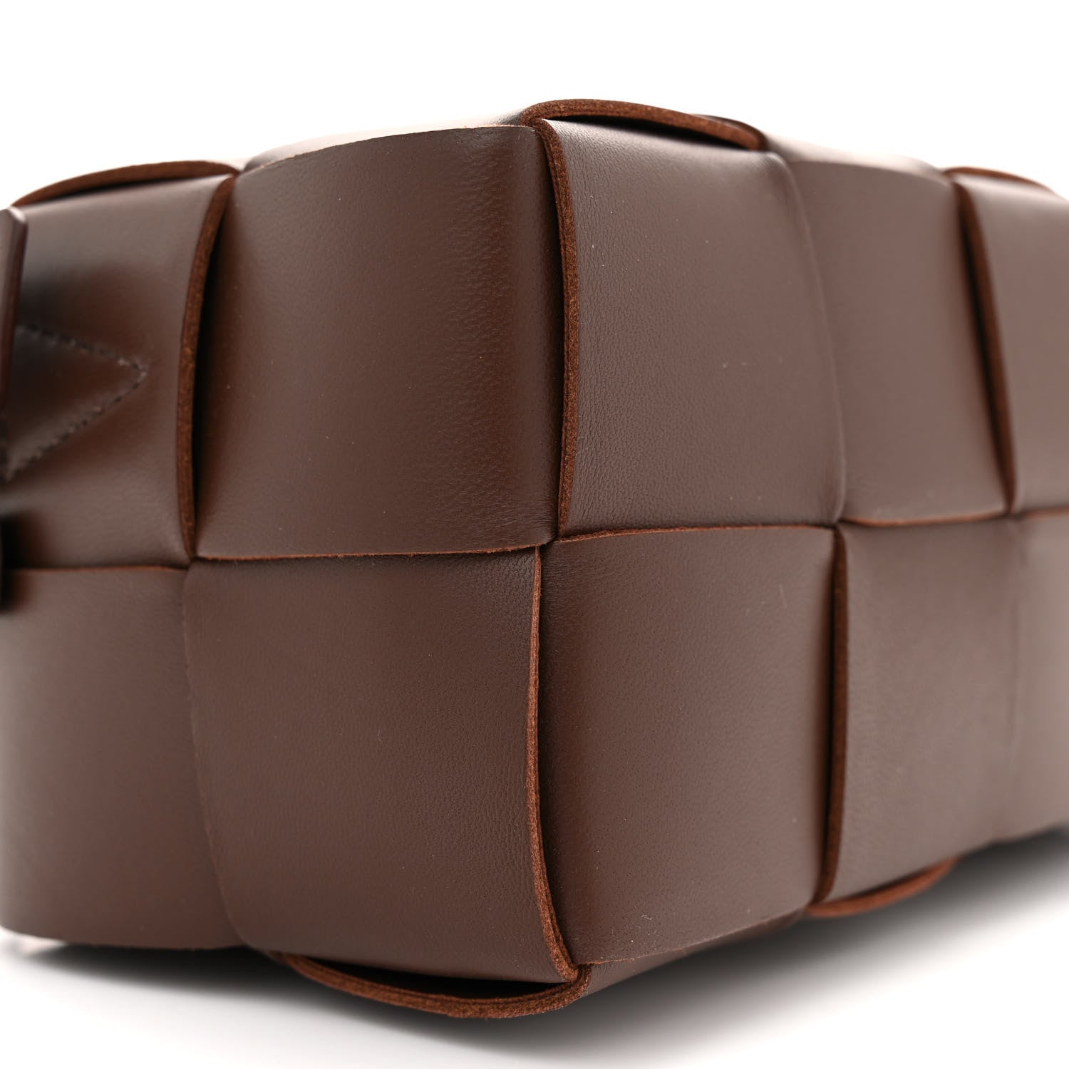 Bottega Veneta Lambskin Maxi Intrecciato Small Brick Cassette Bag