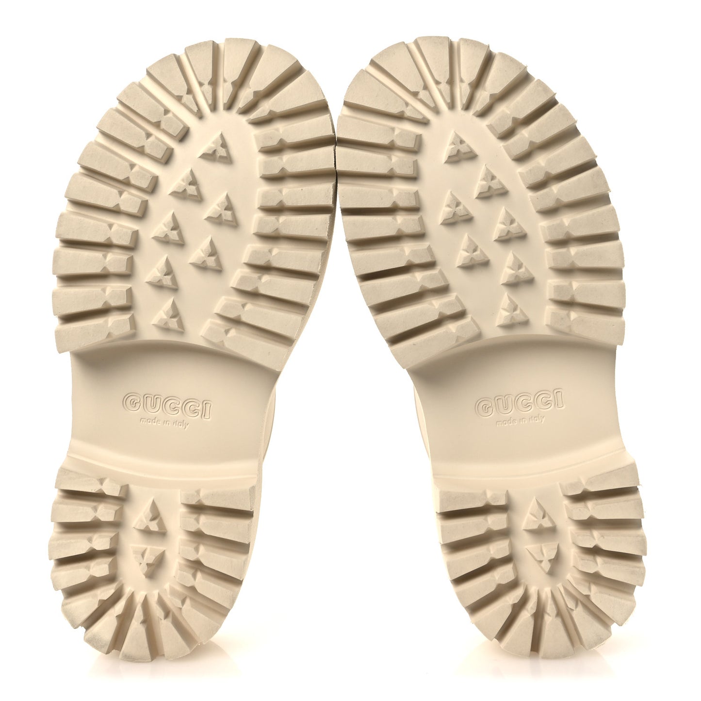 Rubber Monogram GG Go Through Platform Slide Clogs 38 Mystic White