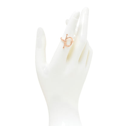 Hermes 18K Rose Gold PM Filet d'Or Ring 53 6.25 2 of 6