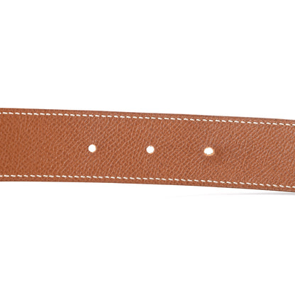 Hermes Courchevel 32mm Belt Strap 70 Gold Vert Clair 6 of 11