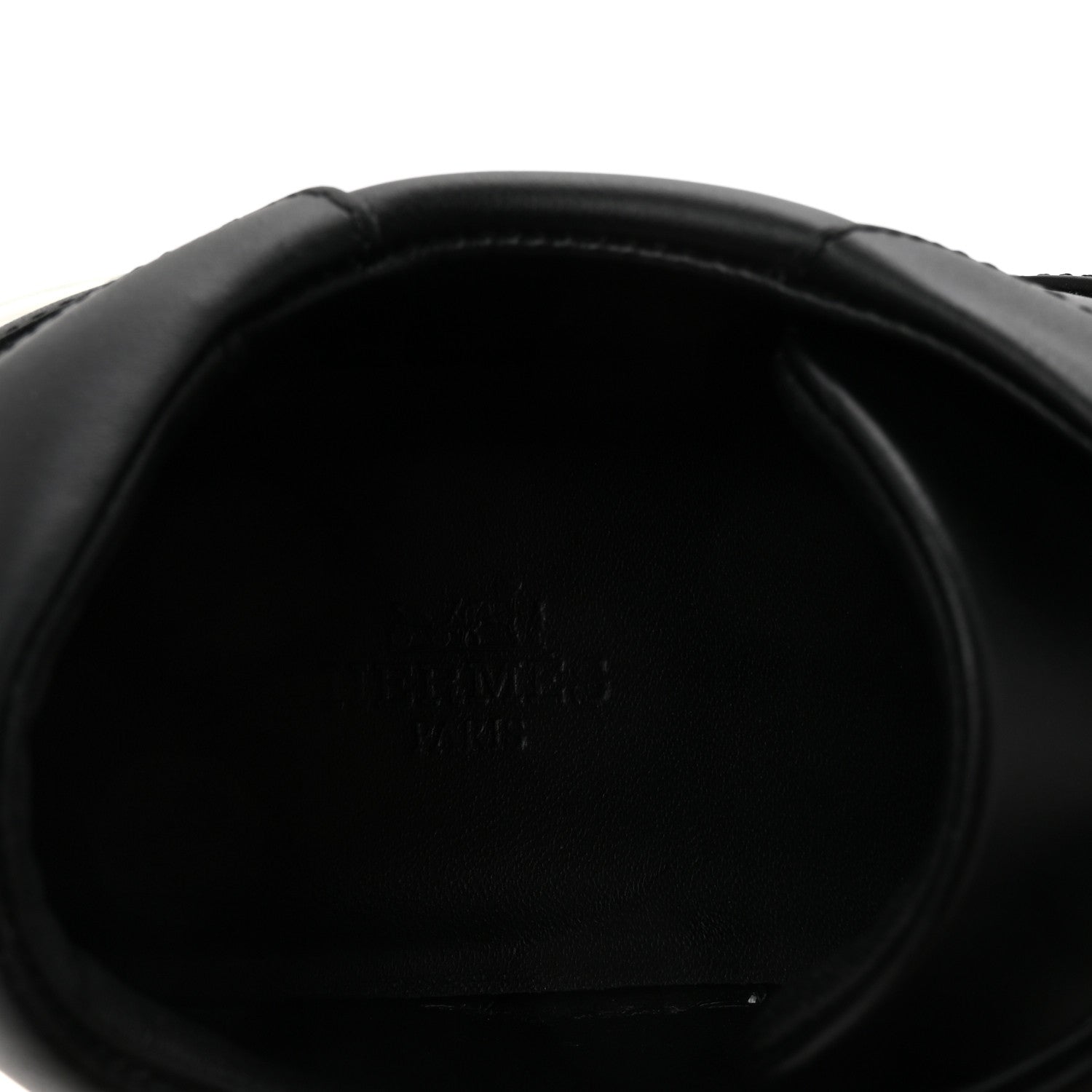 Hermes Calfskin Day Sneakers 38 Black 9 of 10