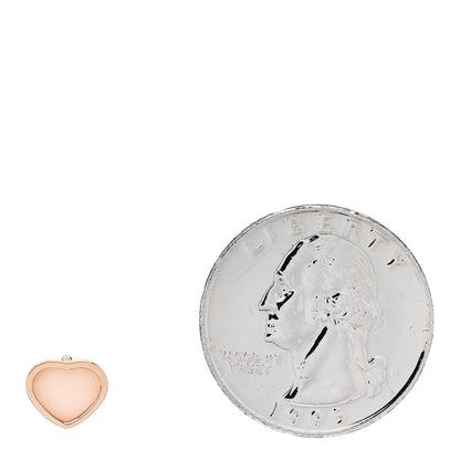 Chopard 18K Rose Gold Pink Opal My Happy Hearts Single Earring 2 of 4