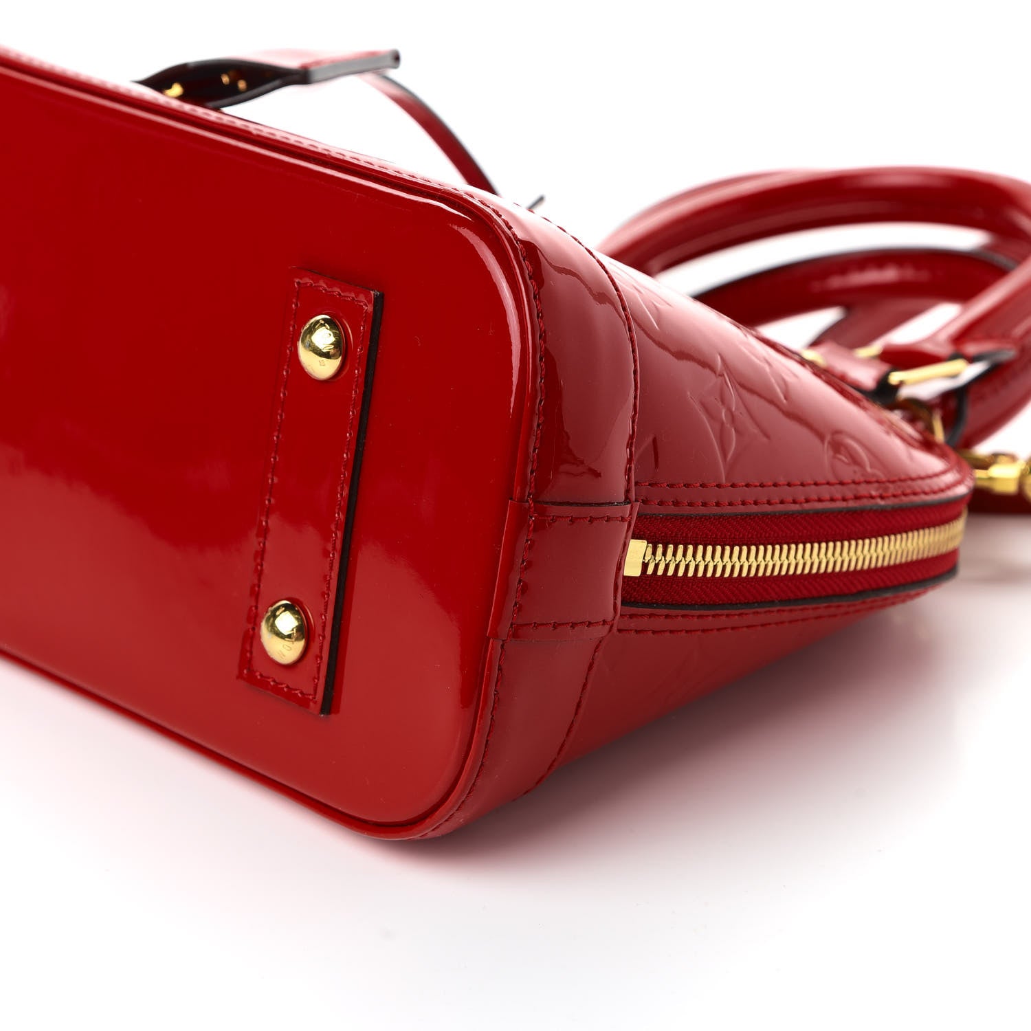 Louis Vuitton Vernis Alma BB Cherry 7 of 10