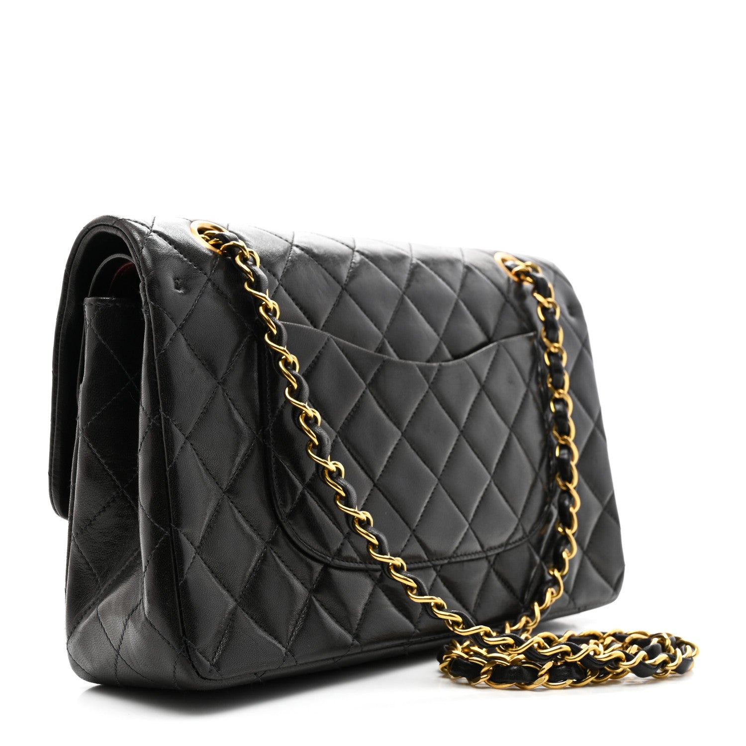 Chanel Lambskin Quilted Medium Double Flap Black 3 of 13