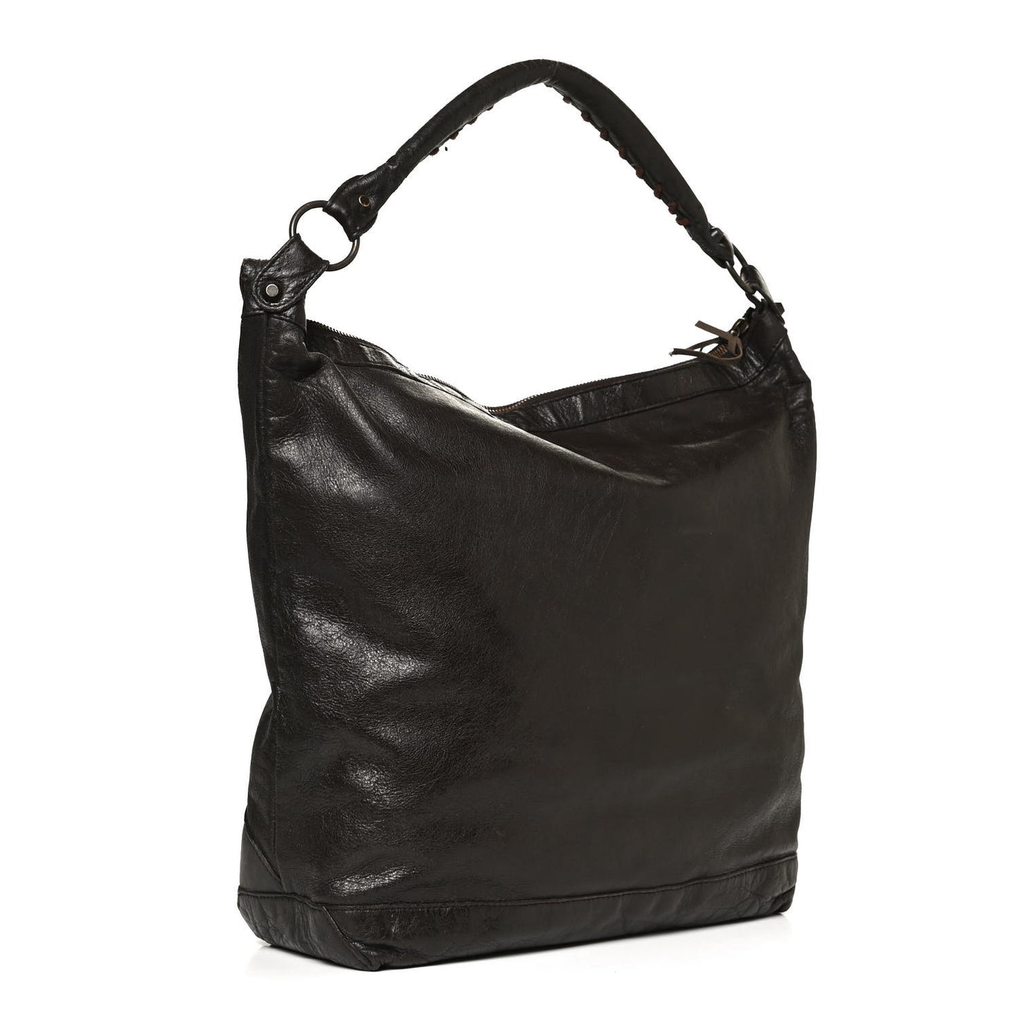 Agneau Classic Hardware Day Hobo Charbon
