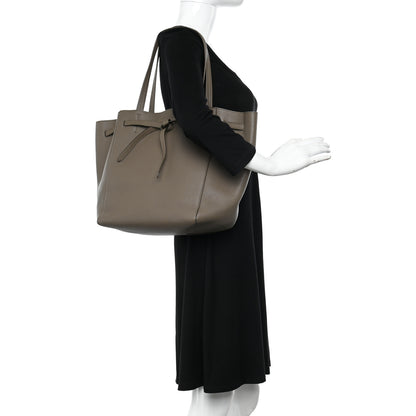 Celine Soft Grained Calfskin Small Belt Cabas Phantom Taupe 2 of 16