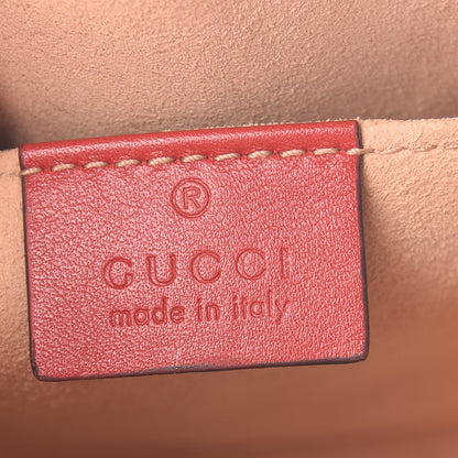 Gucci Calfskin Matelasse GG Marmont Belt Bag 85 34 Hibiscus Red 6 of 7
