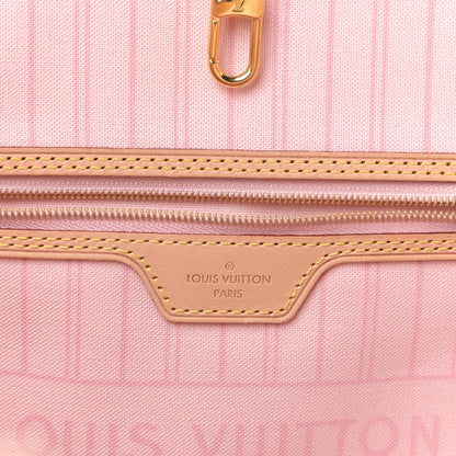 Louis Vuitton Damier Azur Neo Neverfull MM Rose Ballerine 8 of 10