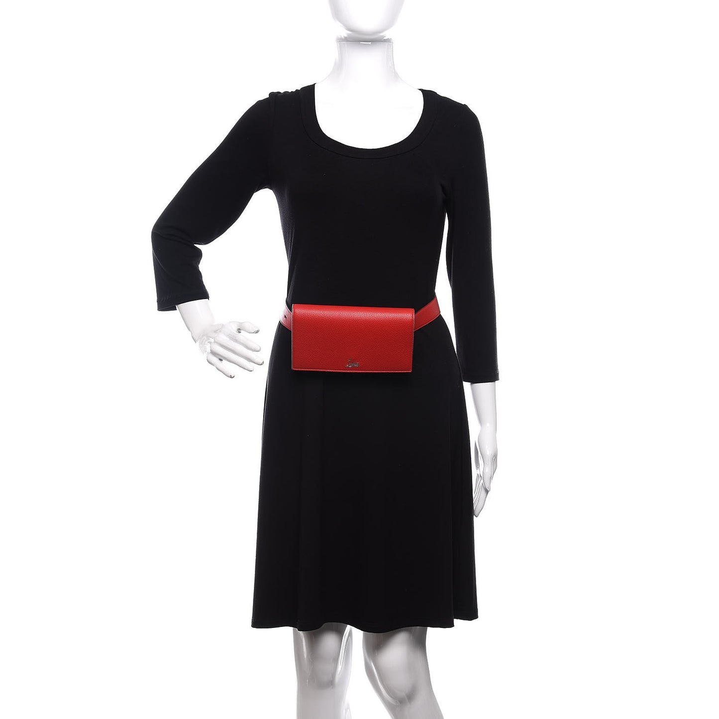 Calfskin Boudoir Chain Belt Bag Red
