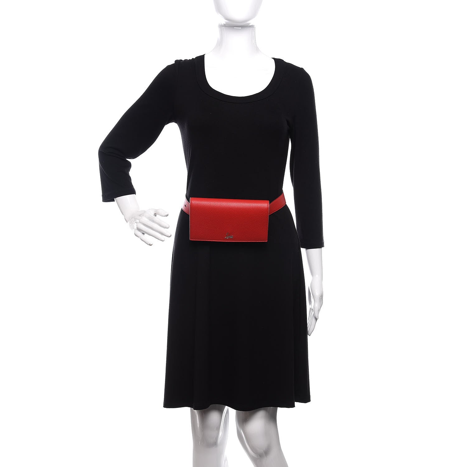 Christian Louboutin Calfskin Boudoir Chain Belt Bag Red 2 of 10