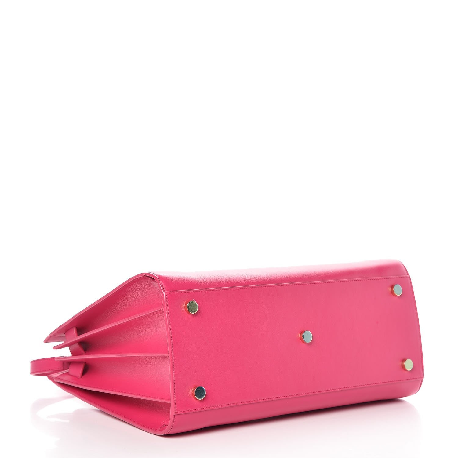 Saint Laurent Calfskin Small Sac De Jour Lipstick Fuchsia 5 of 9