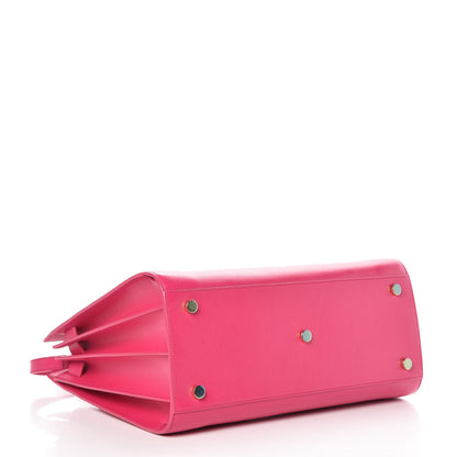 Saint Laurent Calfskin Small Sac De Jour Lipstick Fuchsia 5 of 9
