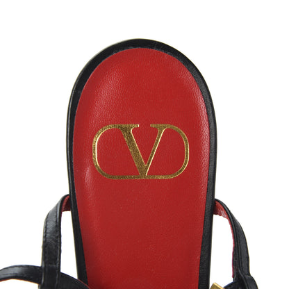 Valentino Garavani Calfskin Vlogo Slingback 40mm Pumps 40 Black 7 of 10