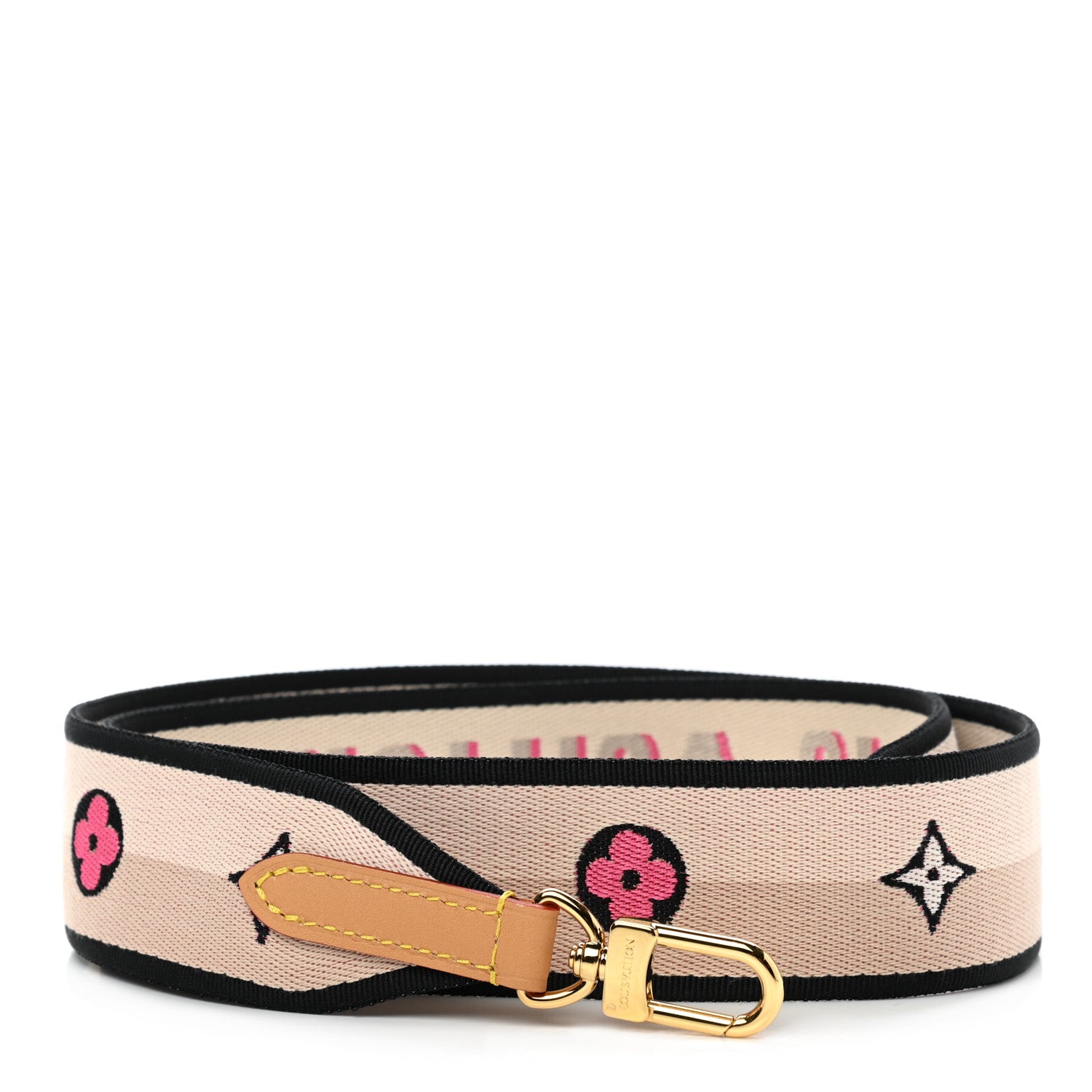 Louis Vuitton Jacquard Speedy Bandouliere 20 Shoulder Strap Black 1 of 3