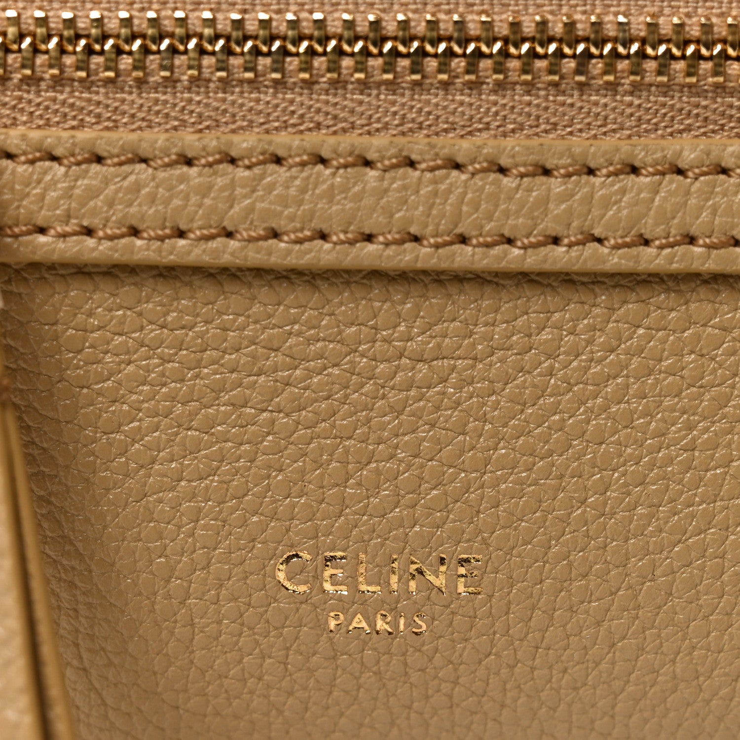 Celine Grained Calfskin Small New Luggage Sandcastle 6 of 10