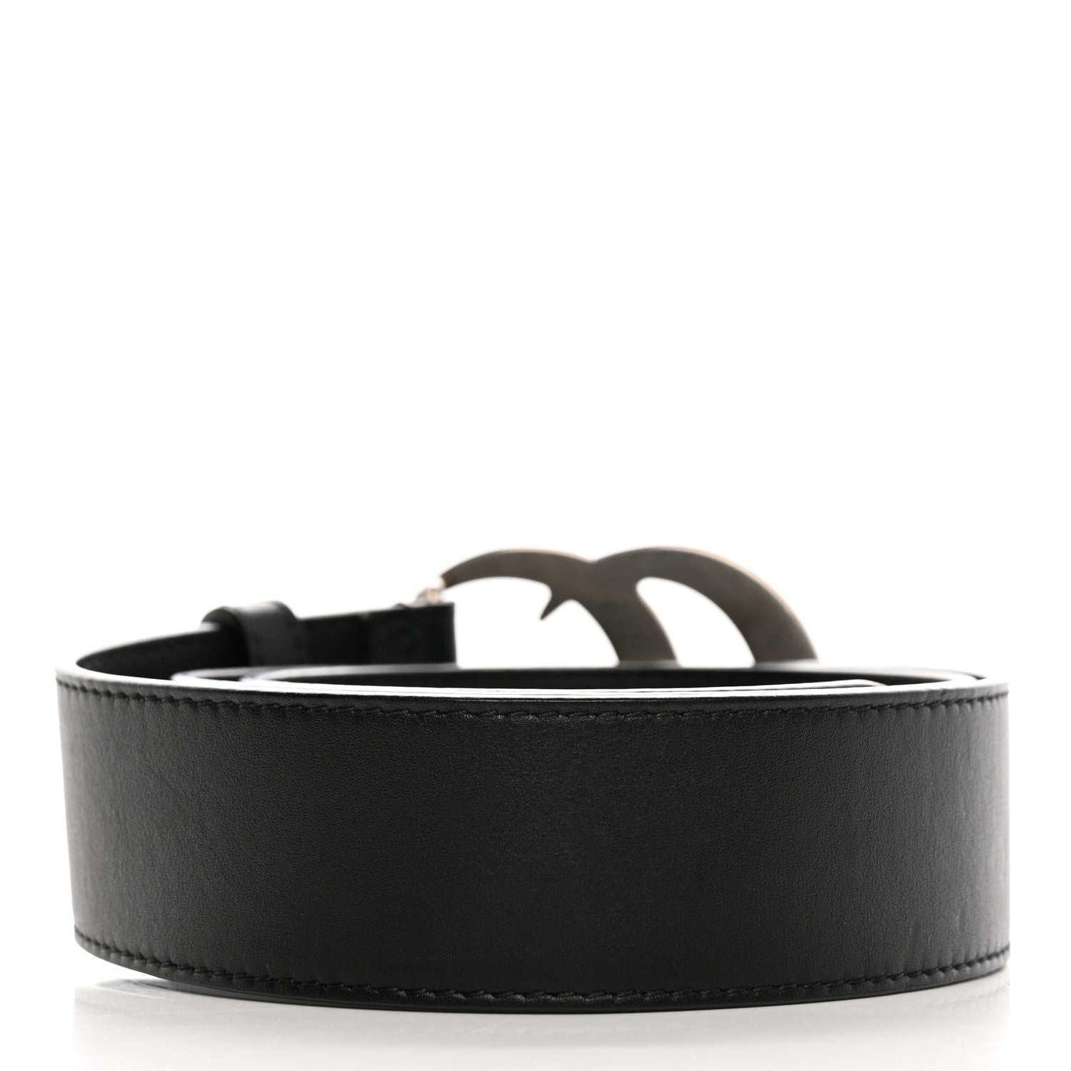 Gucci Moon Calfskin Nickel Double G 40mm Belt 80 32 Black 2 of 10