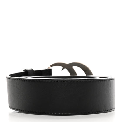 Gucci Moon Calfskin Nickel Double G 40mm Belt 80 32 Black 2 of 10