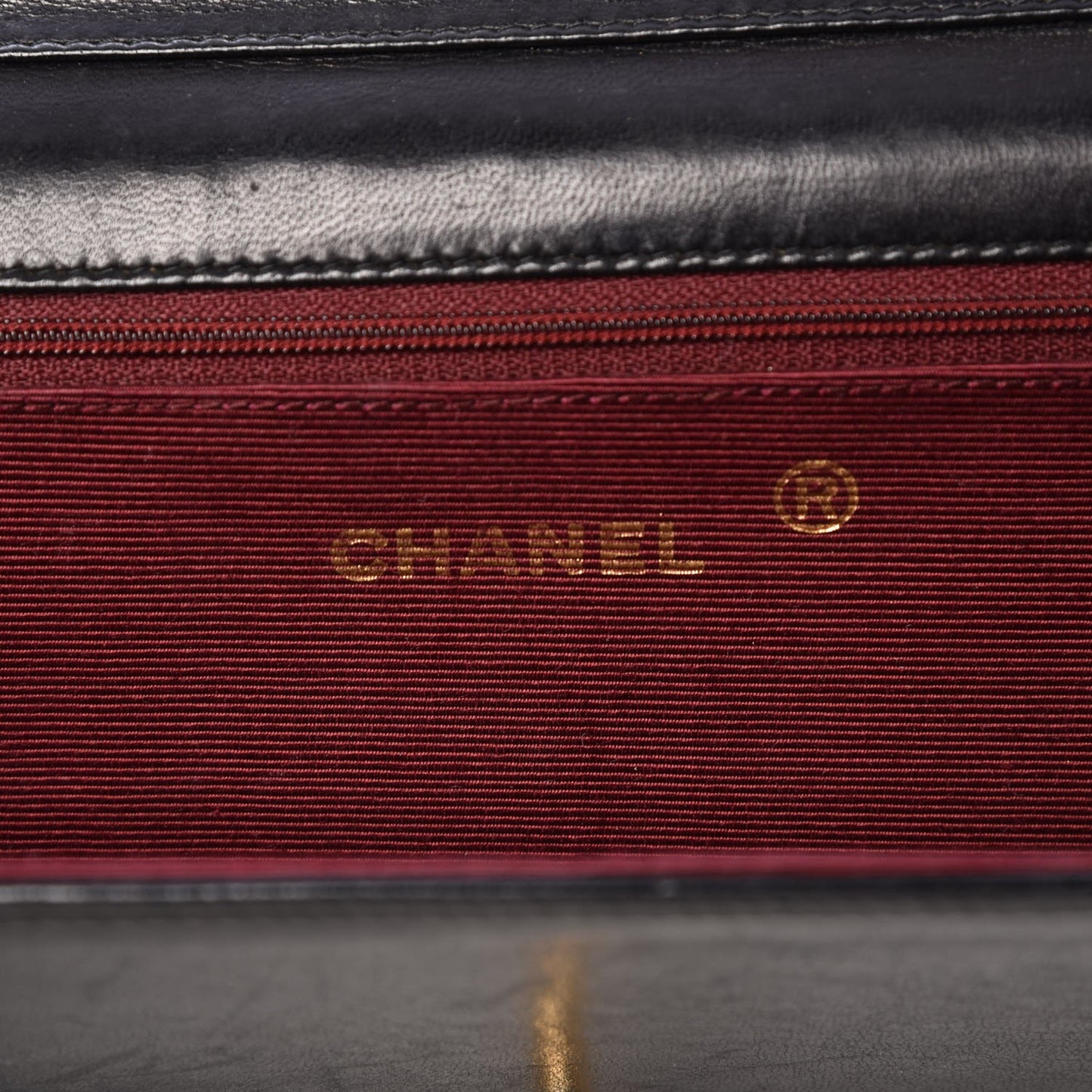 Lambskin Horizontal Quilted Small Single Flap Black