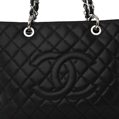 Chanel Caviar Quilted Grand Shopping Tote GST Black 8 of 11