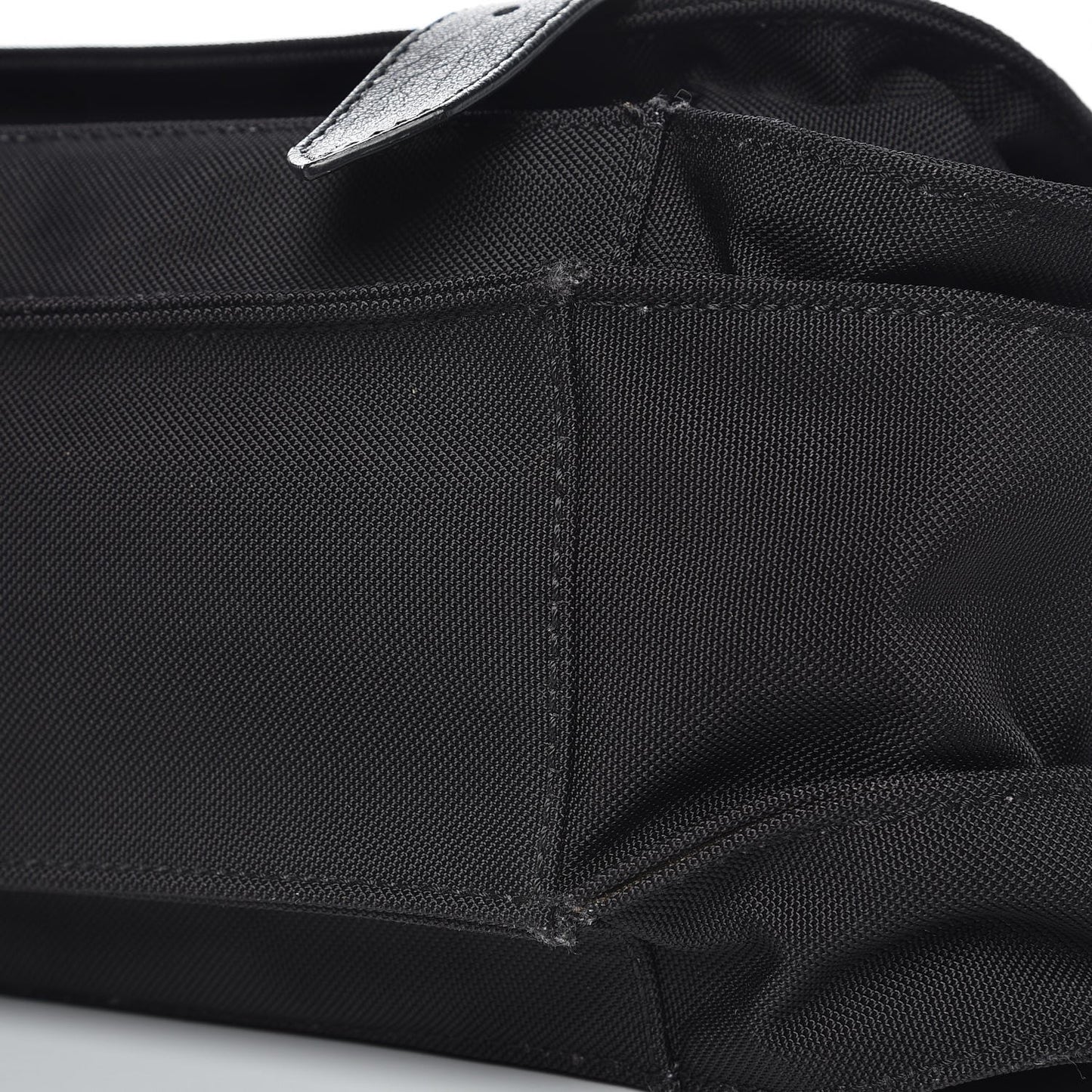 Lambskin Nylon Extra Large PS1 Satchel Black