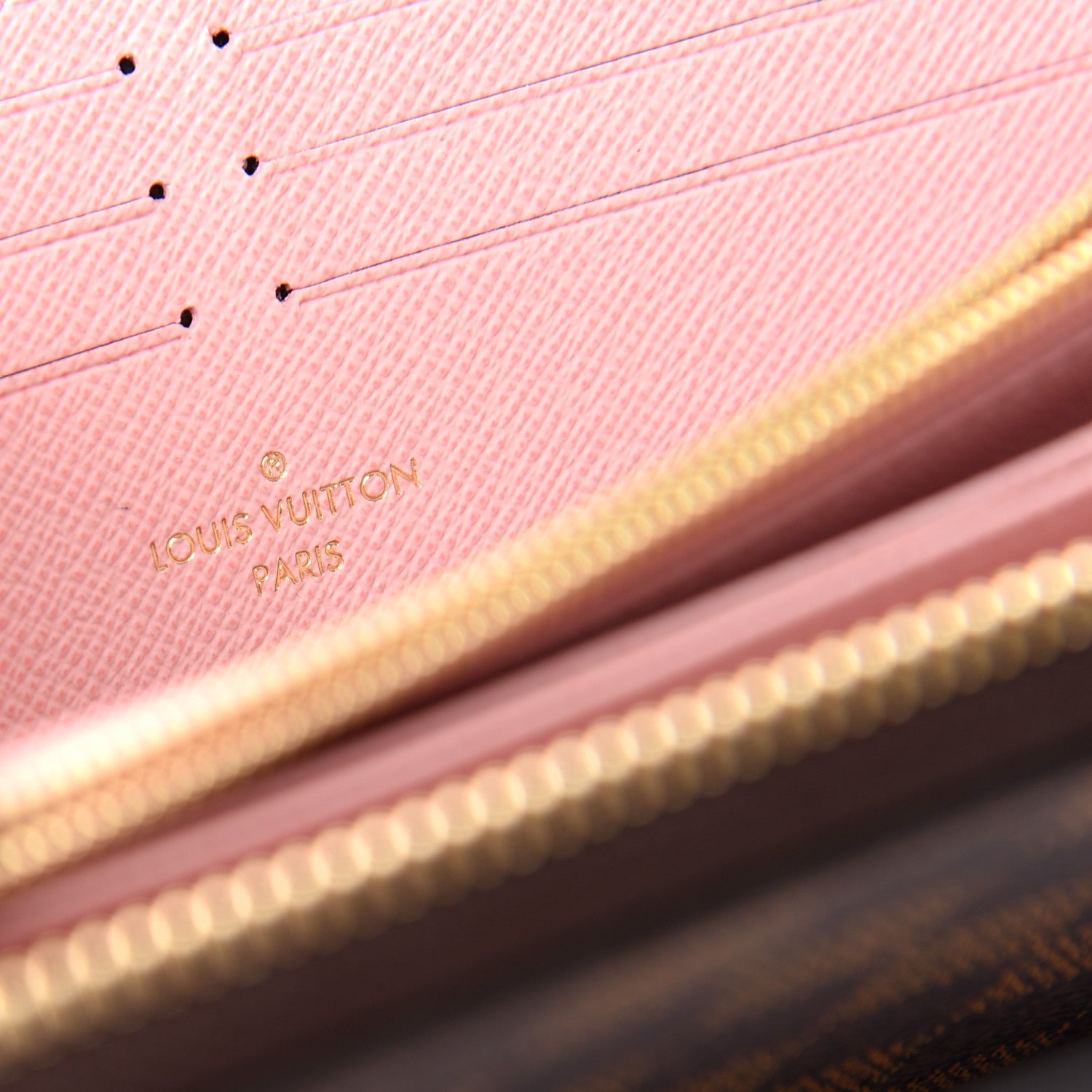 Louis Vuitton Damier Ebene Zippy Wallet Rose Ballerine 6 of 7
