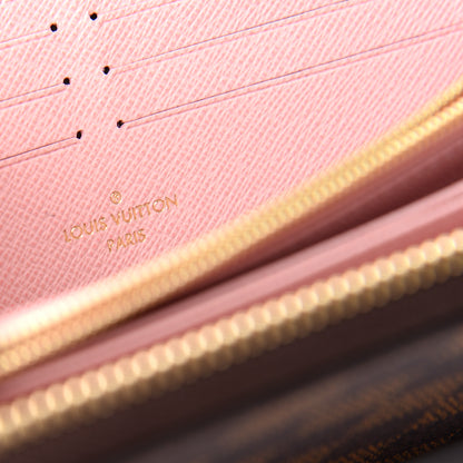 Louis Vuitton Damier Ebene Zippy Wallet Rose Ballerine 6 of 7