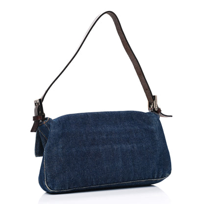 Fendi Denim Baguette Blue 2 of 11