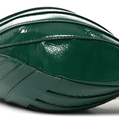 Chanel Crumpled Patent Droplet Hobo Green 10 of 10