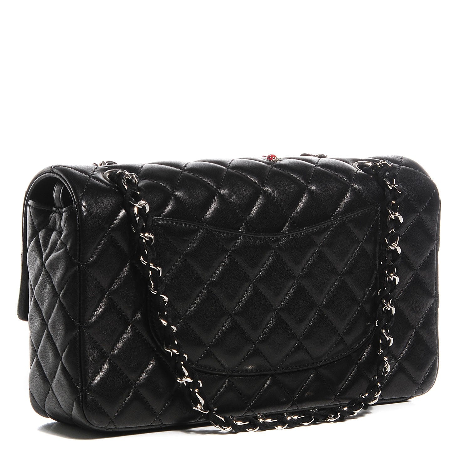 Chanel Lambskin Quilted Medium Ladybug Flap Black 3 of 9